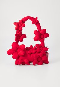 COACH COACHTOPIA LOOP ALL OVER FLOWER SHOULDER BAG - Geantă de mână - rosebud red