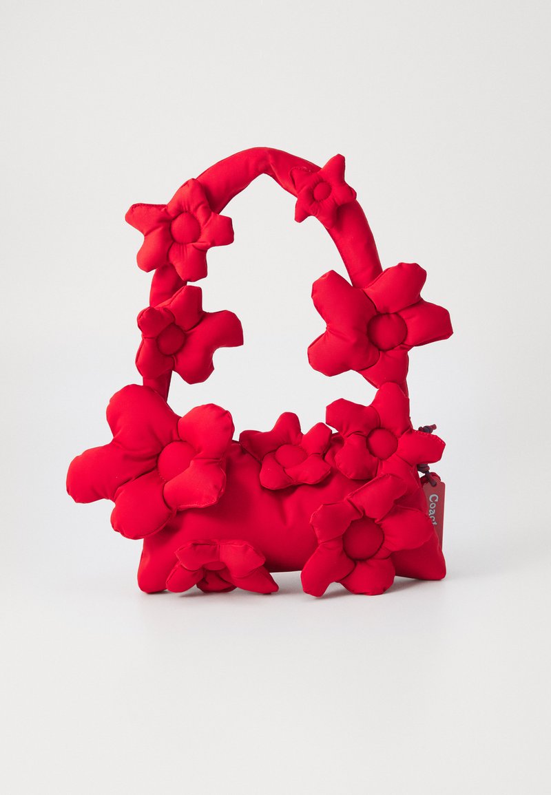 COACH COACHTOPIA LOOP ALL OVER FLOWER SHOULDER BAG - Geantă de mână - rosebud red