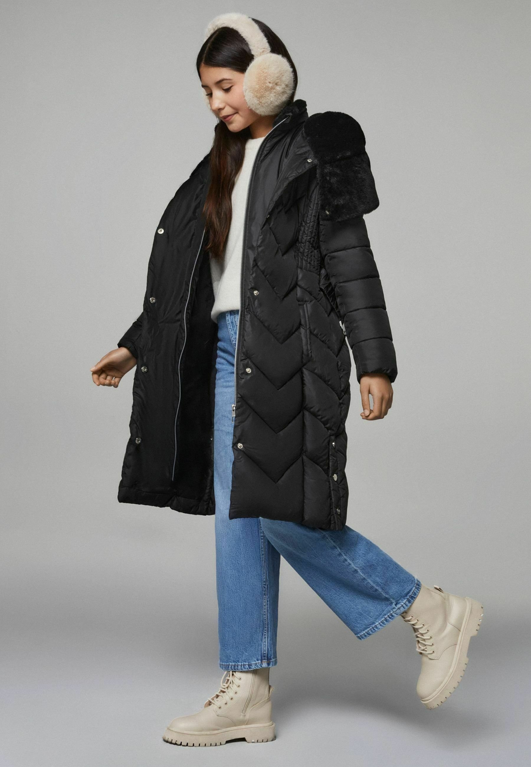 Lipsy REGULAR FIT SHOWER RESISTANT LONGLINE QUILTED BELTED