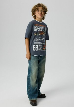 Name it, NKMSIDDI HOTWHEELS SS NREG TOP BOX MAT - T-shirt imprimé - ombre blue