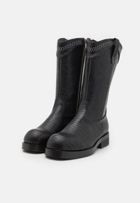 Koi Footwear THE LAST COURTSHIP MENS ORNATE STACKED - Botas de cowboy/motociclista - black lizard