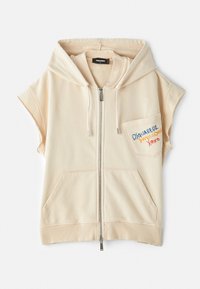 ADRIANA FIT HOODIE - Zip-up sweatshirt - off-white