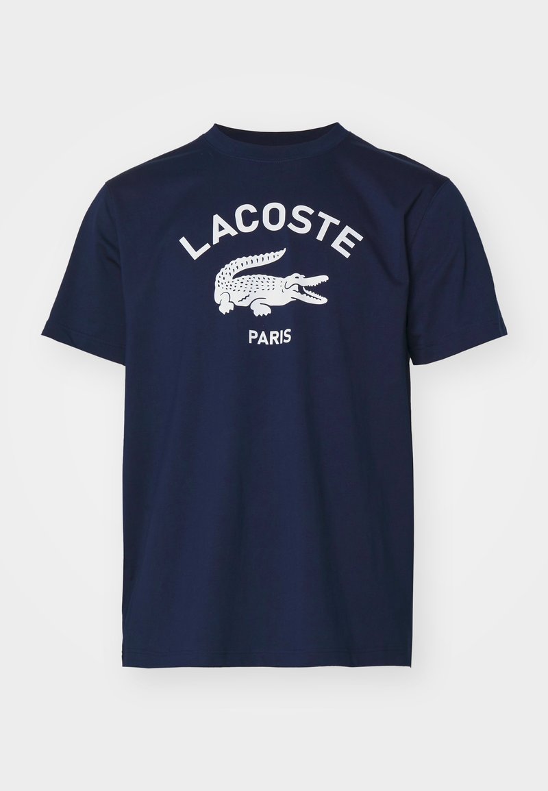 Lacoste T-shirt print donkerblauw