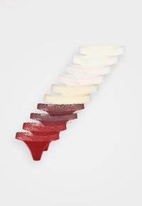 10 PACK - String - red/taupe/light pink/ecru/
white
