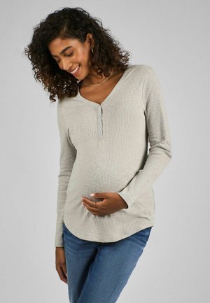 REGULAR FIT - Long sleeved top - grey