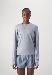 Nike Performance SWIFT TOP - Langærmet T-shirt - lt armory blue/ashen slate/htr/(reflective silv)