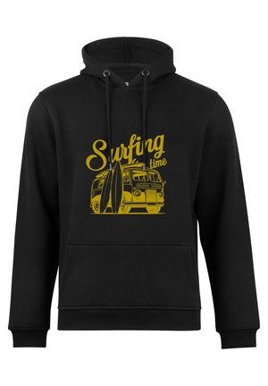 Cotton Prime SURF TIME URLAUB MEER - Kapuzenpullover - schwarz