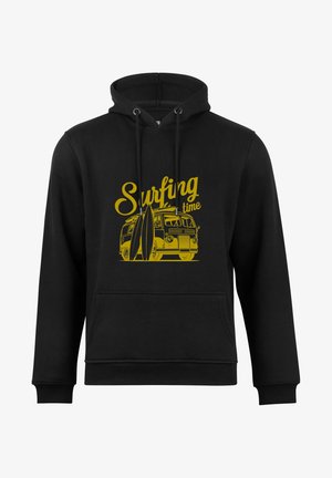Cotton Prime SURF TIME URLAUB MEER - Kapuzenpullover - schwarz