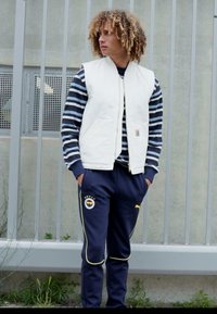 Puma FENERBAHCE ISTANBUL CASUALS PANTS - Klubové oblečení - club navy/speed yellow