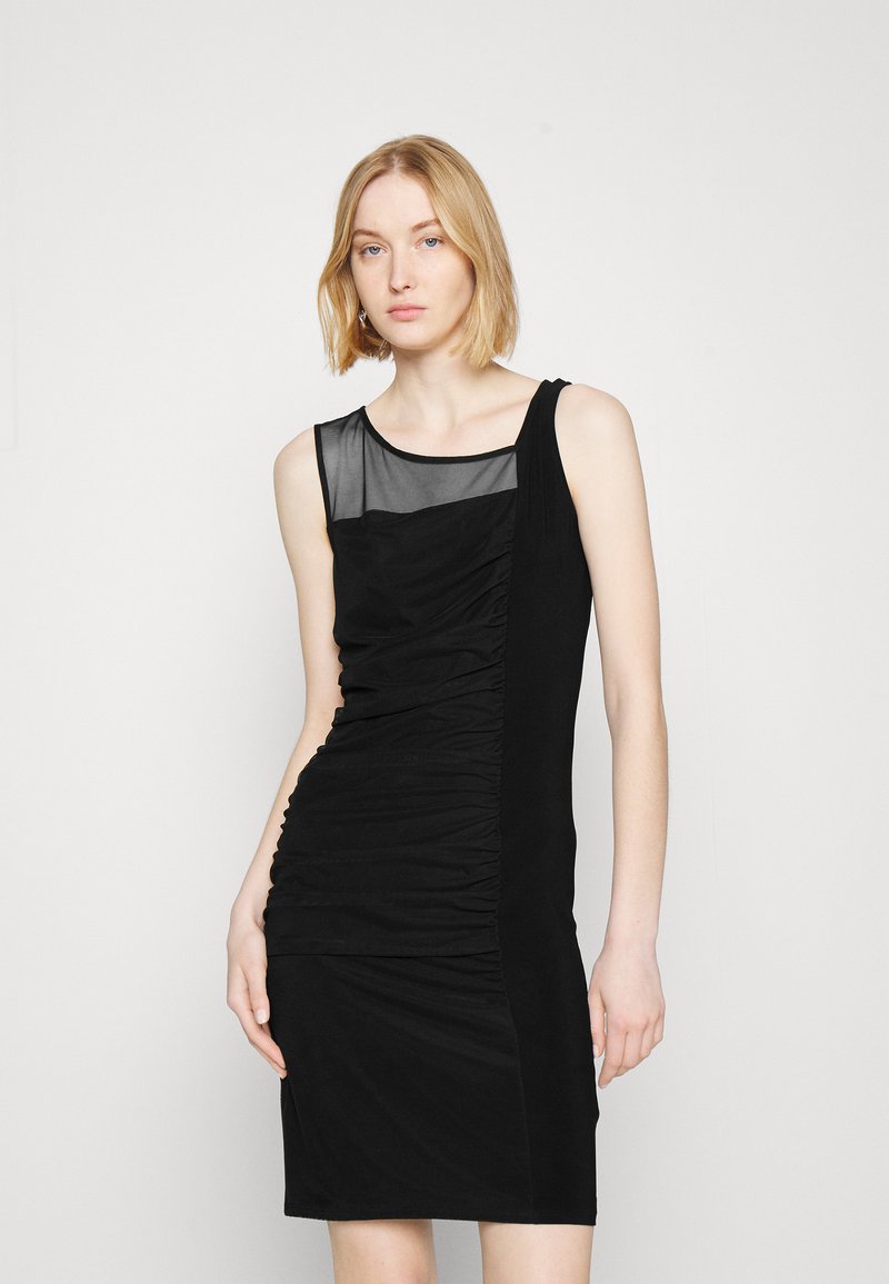Damen Kleider | DKNY RUCHED FRONT DRESSEtuikleidblack/schwarz - HK04750 Damen Kleider | DKNY RUCHED FRONT DRESSEtuikleidblack/schwarz - HK04750