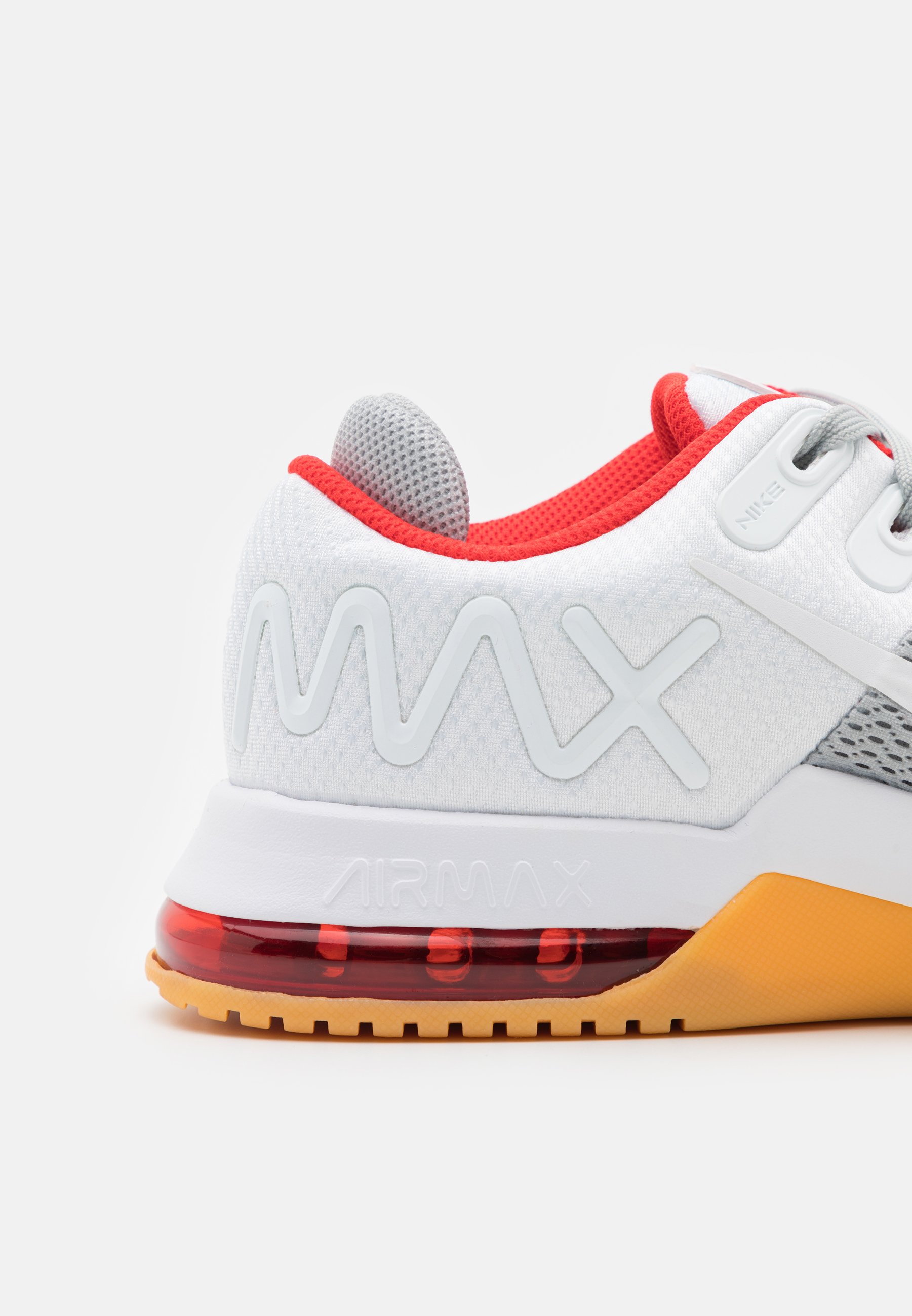 Nike Performance AIR MAX ALPHA TRAINER 4 - Sportschoenen - light smoke  grey/white/chile red/yellow/Grijs - Zalando.nl