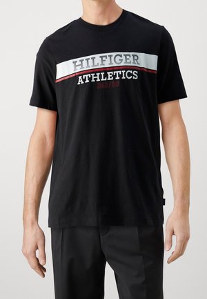 T-shirt med print - black