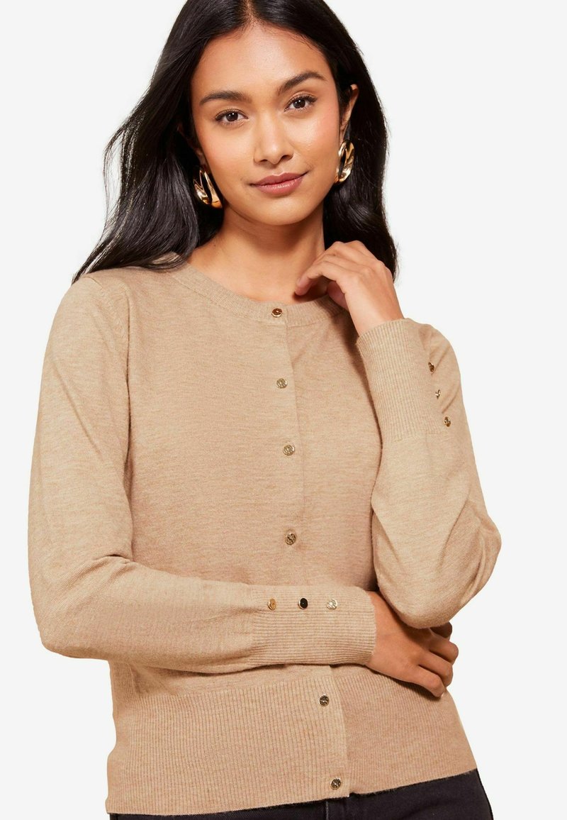 Friends Like These CREW NECK  REGULAR FIT - Kardigán - camel
