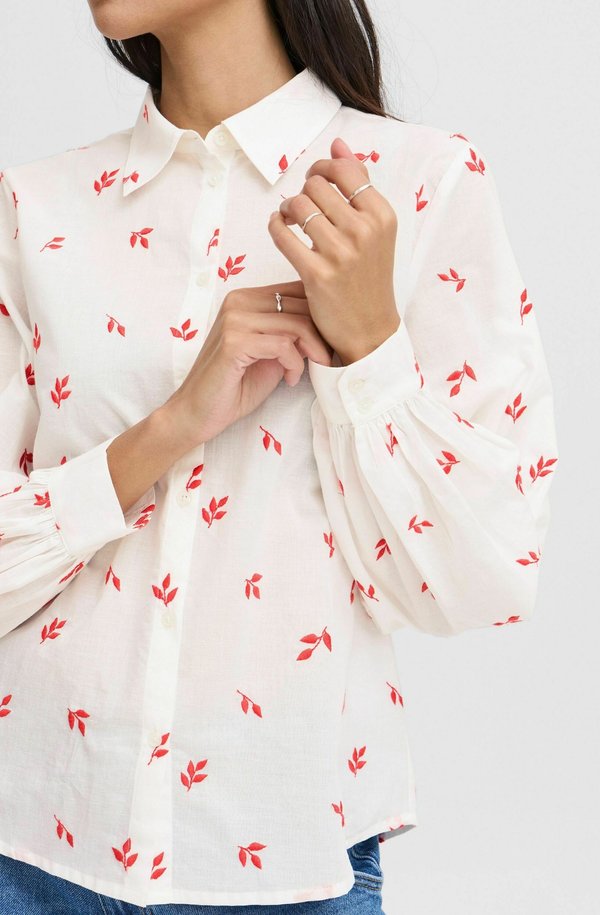 BYJADIS - Button-down blouse - poinsettia mix3