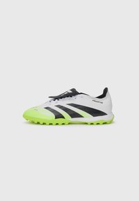 PREDATOR LEAGUE FT TF - Fotballsko for gress - white/core black/lucid lemon