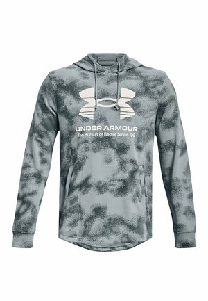 Under Armour, UA RIVAL TERRY NOVELTY HD - Mikina s kapucí - harbor blue