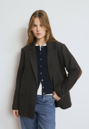 AMERICANA  CUADRO - Abrigo corto - marron