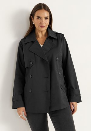 Cellbes of Sweden DOUBLE-BREASTED - Trenchcoat - black