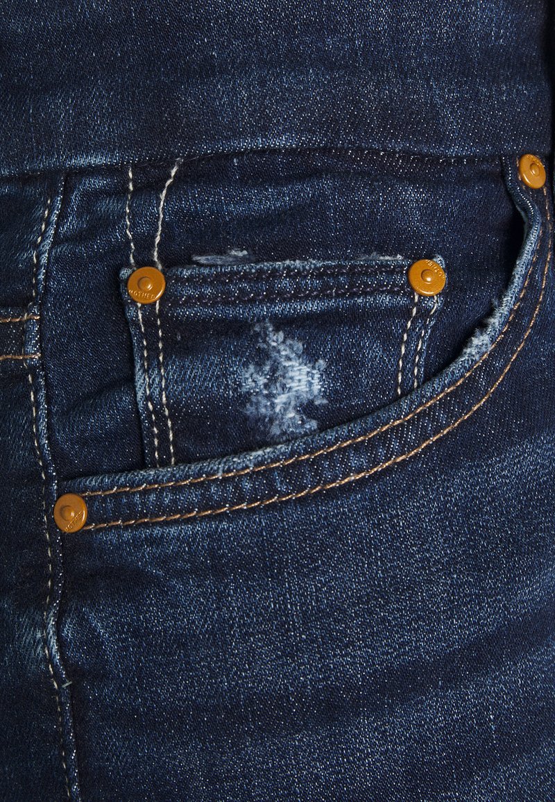 Damen Kleider | Mother HIGH WAISTED LOOKER Jeans Skinny Fit teaming up/dunkelblau - MA41649 Damen Kleider | Mother HIGH WAISTED LOOKER Jeans Skinny Fit teaming up/dunkelblau - MA41649