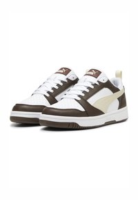 Puma REBOUND V6 UNISEX  - Sneakers basse - espresso brown alpine snow white