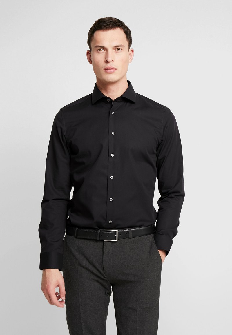 Seidensticker - KENT SLIM FIT CONTRAST - Formal shirt - black, Enlarge