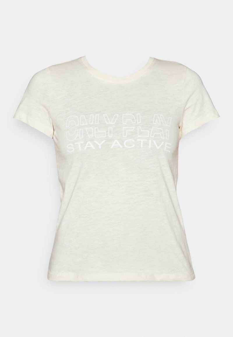 Only Play T-shirt print crème