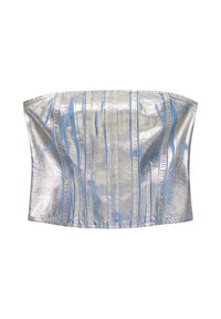 PULL&BEAR Top - metallic grey