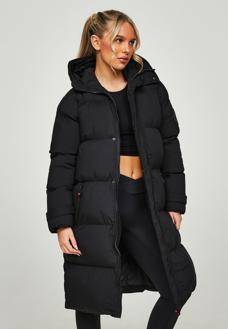 Fur Long Line Puffer Jacket Australia Buy Black Waterproof