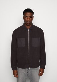 Only & Sons ONSTIM FULL ZIP  - Fleecejacka - obsidian