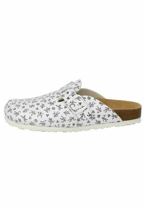 LICO, Pantolette flach - weiss grau