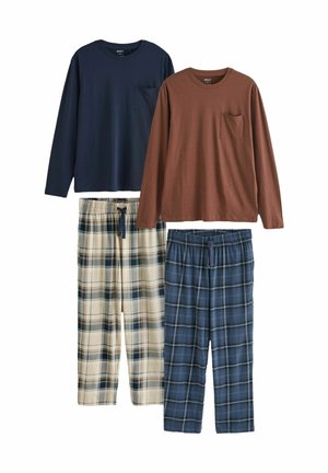 REGULAR FIT - CHECK SET 2 PACK   - Set lenjerie de noapte - neutral/navy