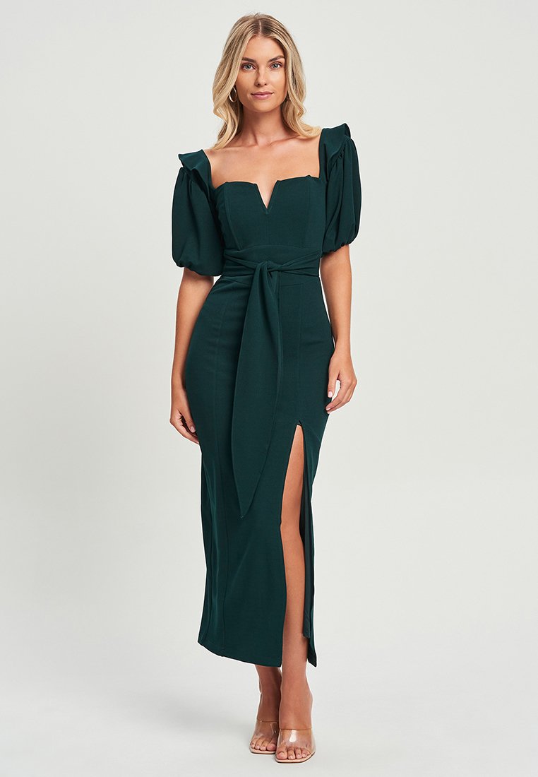 BWLDR LIMA MIDI - Maxi dress - emerald/dark green - Zalando
