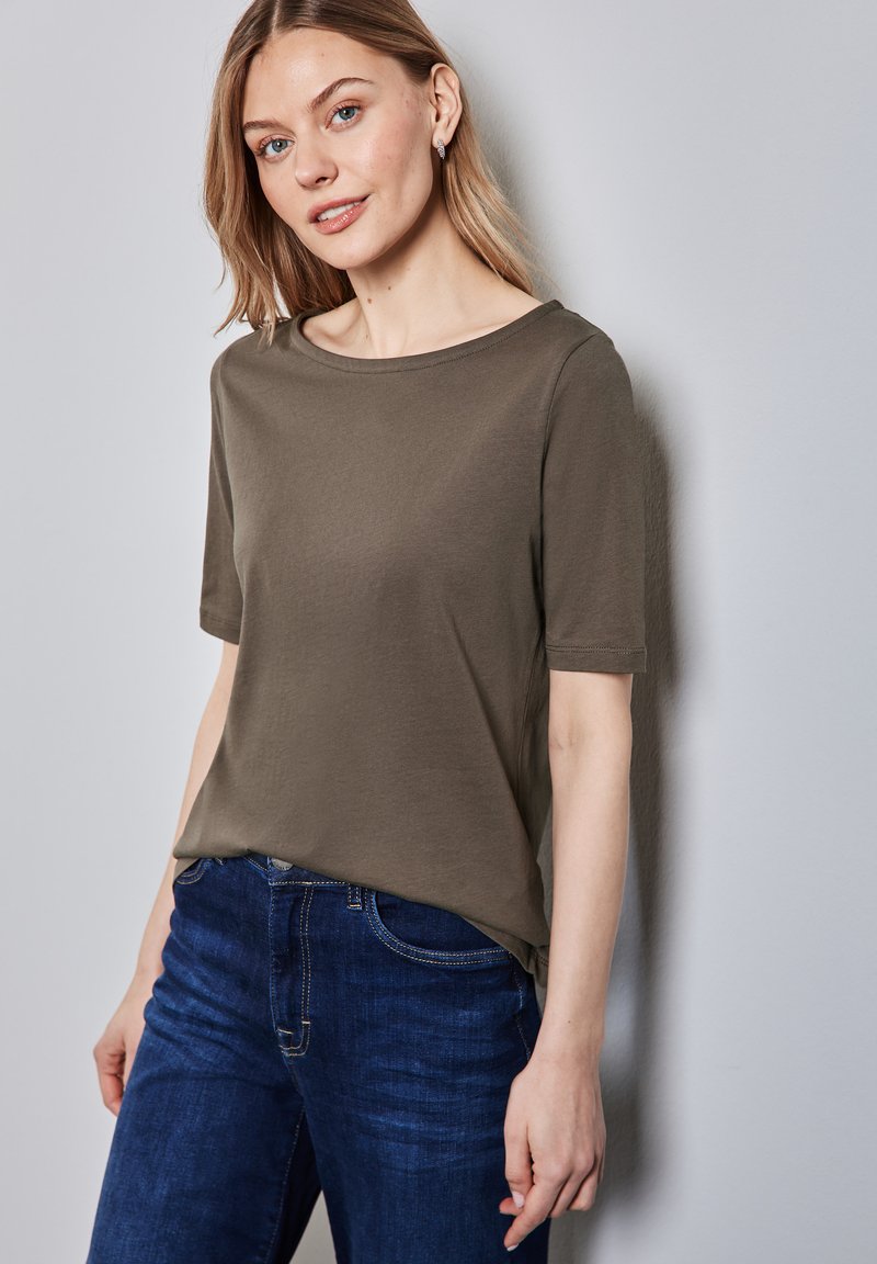 Street One SOFTES - Jednoduché tričko - braun