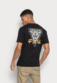 Denham WALTER REGULAR TEE  - T-shirt estampada - black