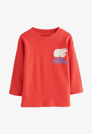 Bluză cu mânecă lungă - red polar bear