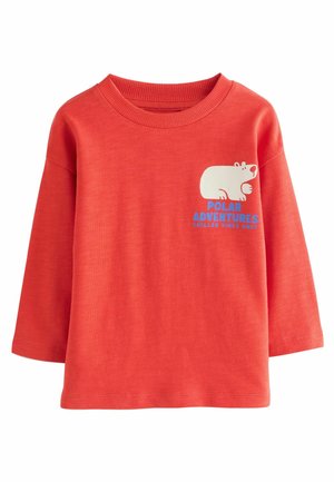 Bluză cu mânecă lungă - red polar bear