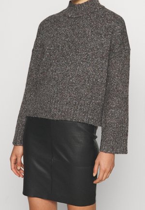 Jumper - mottled dark grey