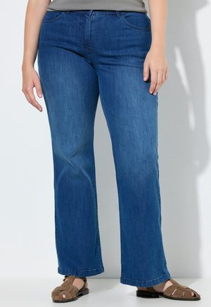 Ulla Popken Wide leg - dark blue denim