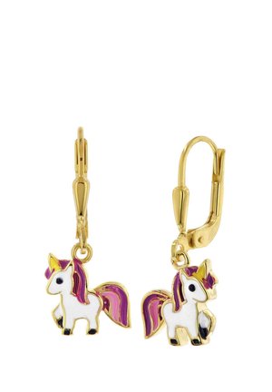 trendor MIT EINHORN - Earrings - gold-coloured