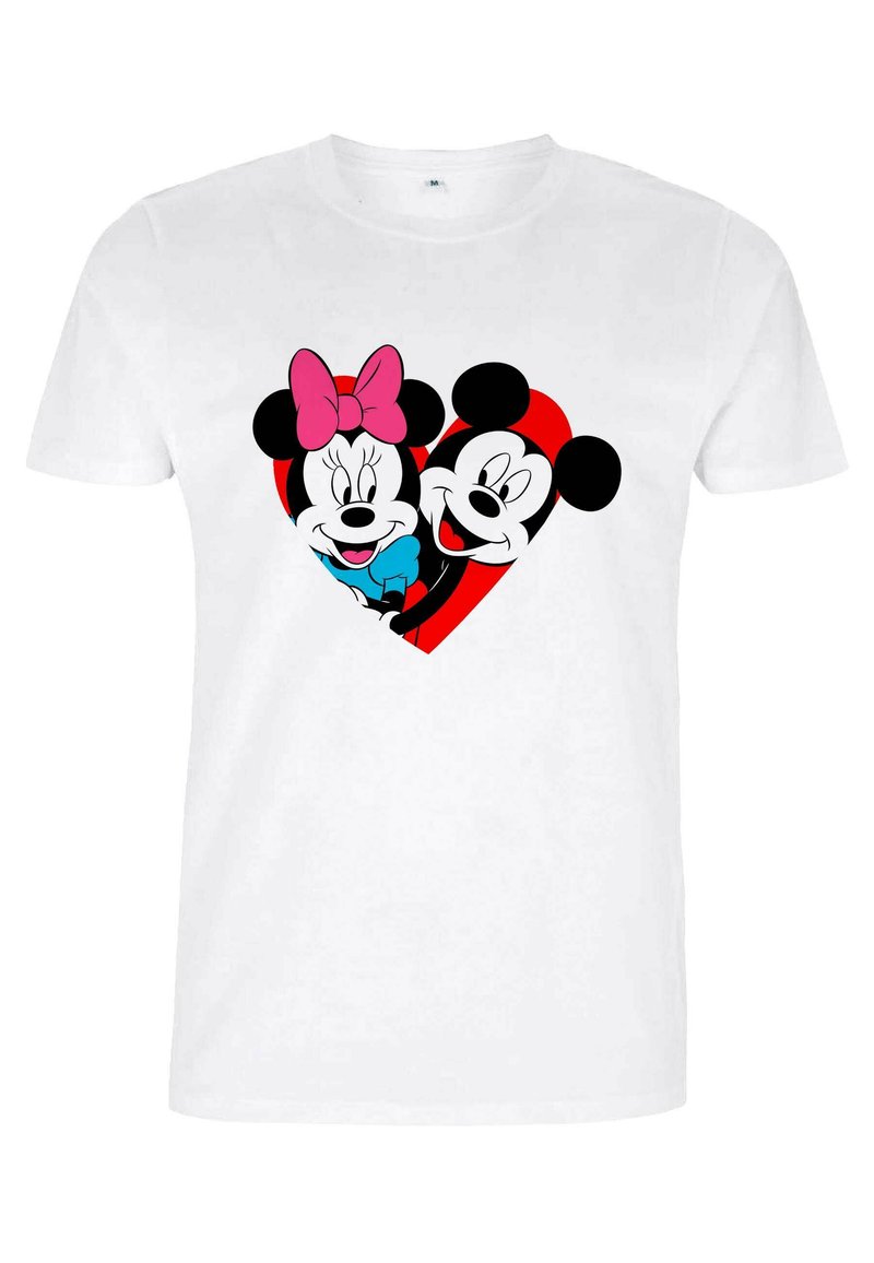 Disney MICKEY MOUSE MICKEY MINNIE HEART - T-shirt z nadrukiem