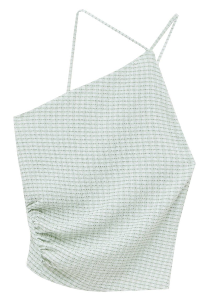 Damen T-Shirts | PULL&BEAR ASYMMETRIC Top light green/hellgrün - FG24070 Damen T-Shirts | PULL&BEAR ASYMMETRIC Top light green/hellgrün - FG24070