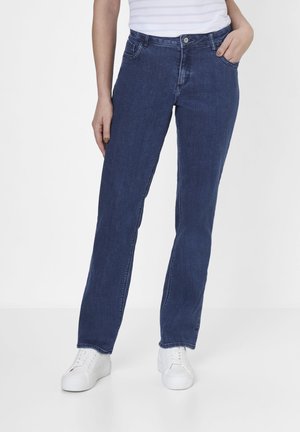 LARA 5-POCKET - Straight leg jeans - dark blue denim