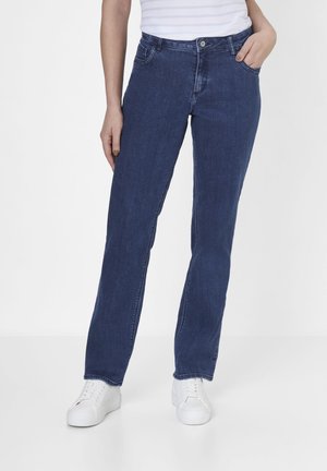 LARA 5-POCKET - Jeans Straight Leg - dark blue denim