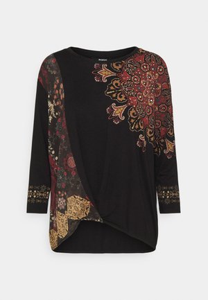 OPORTO - T-shirt à manches longues - black