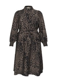 Kaffe Curve JOLA - Abito a camicia - major brown black leopard