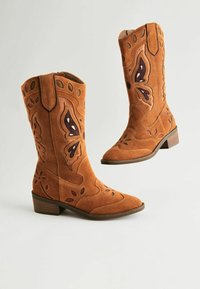 Next REGULAR FIT - Cowboy- / Bikerboots - tan brown suede