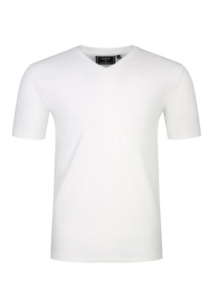 SIKSILK, V-NECK  - Lihtne T-särk - white