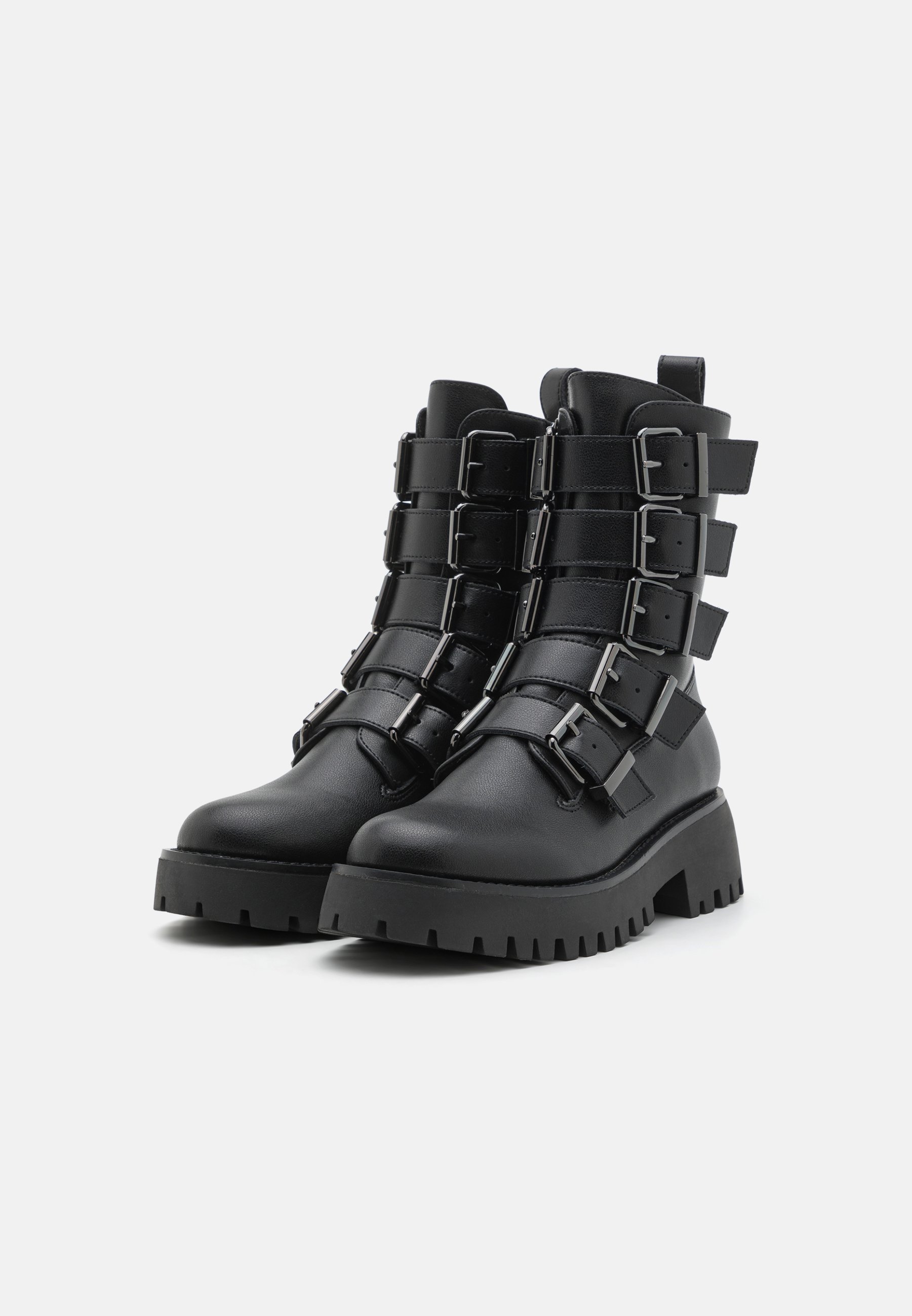 Steve Madden DIRECTOR - Cowboy/biker ankle boot - black - Zalando