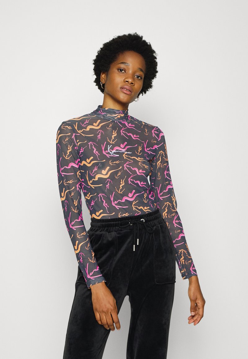 Karl Kani SIGNATURE TURTLE NECK - Camisola de manga comprida - black