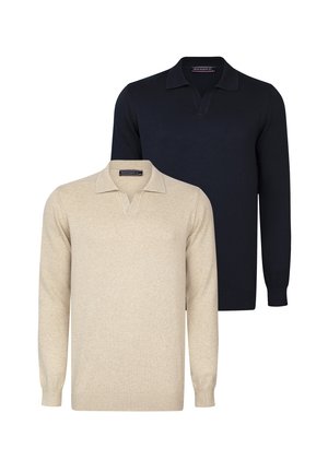 TWO PACK - Poloshirt - camel